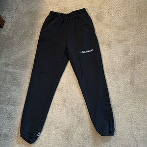 Lonely Ghost black womens sweatpants